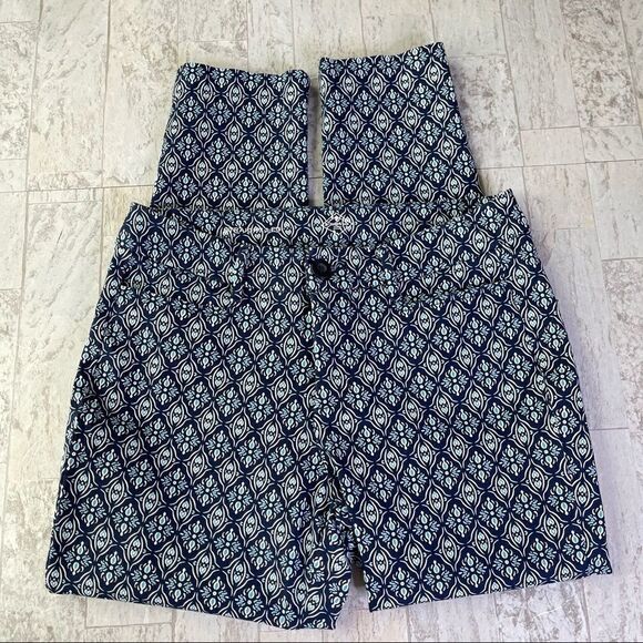 St John’s Bay Blue Teal Straight Leg Mosaic Medallion Print Pants Size 6 P - Picture 6 of 15